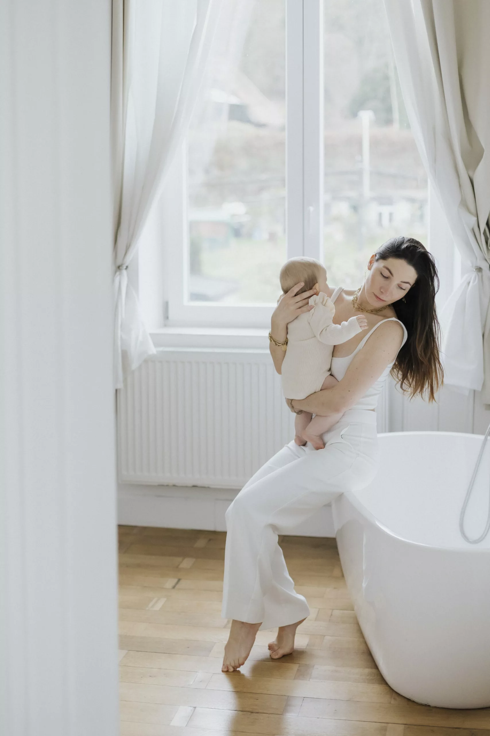 Une séance mère-fille lumineuse