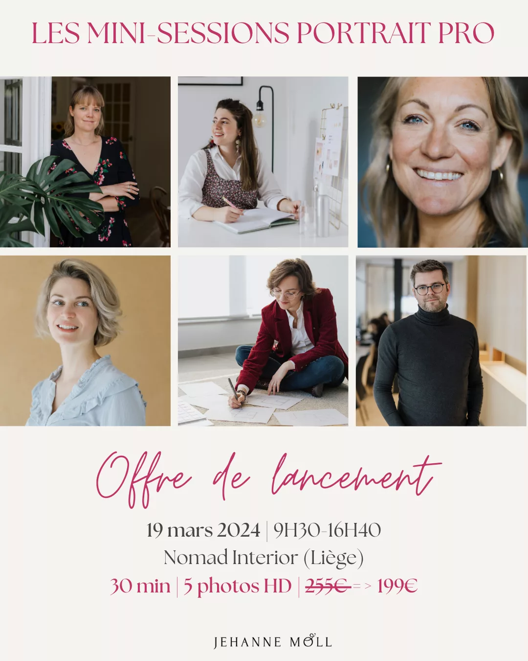 Les mini-sessions portraits business, c&rsquo;est nouveau!